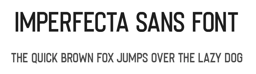 Imperfecta Sans Font by 50Fox — Display Font