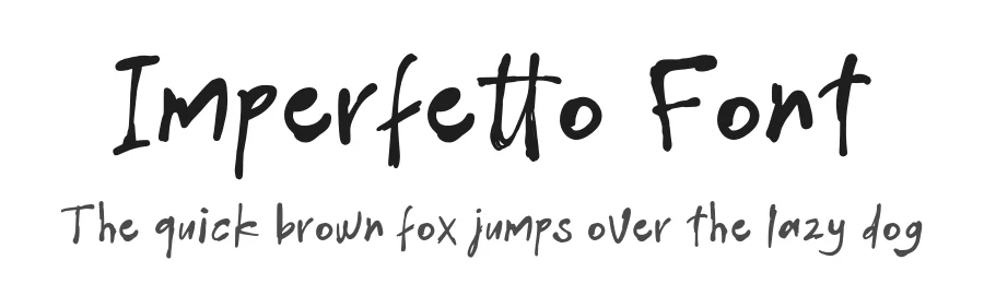 Imperfetto Font by grezlinestudio — Display Font