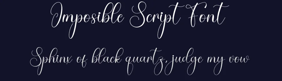 Imposible Script Font by creativeletter — Script Handwritten Font — thumbnail 2