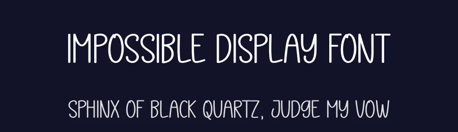 Impossible Display Font by andikastudio — Script Handwritten Font — thumbnail 2