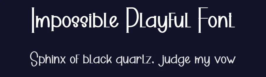 Impossible Playful Font by freshtypeink — Display Font — thumbnail 2