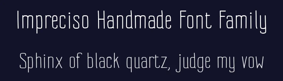 Impreciso Handmade Font Family by Bellini studio — Sans Serif Font — thumbnail 2