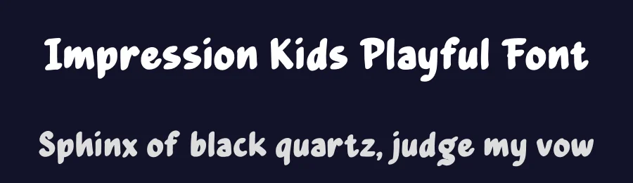 Impression Kids Playful Font by Studio Hello Good — Display Font — thumbnail 2