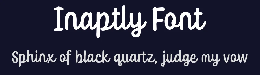 Inaptly Font by nhfonts — Script Handwritten Font — thumbnail 2