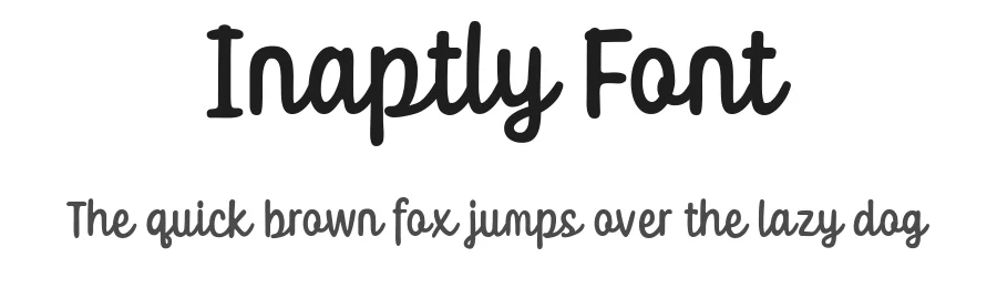 Inaptly Font by nhfonts — Script Handwritten Font