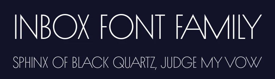Inbox Font Family by Indian Type Foundry — Sans Serif Font — thumbnail 2