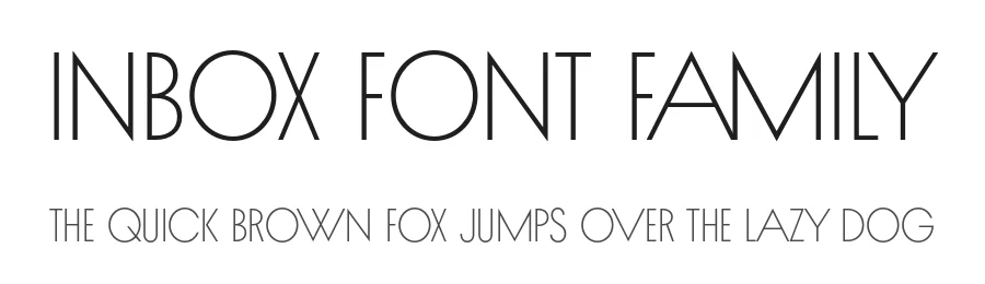 Inbox Font Family by Indian Type Foundry — Sans Serif Font
