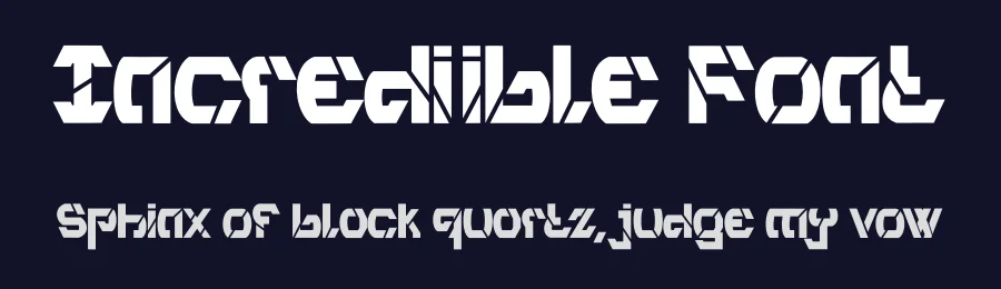 Incrediible Font by Dhabee — Decorative Font — thumbnail 2
