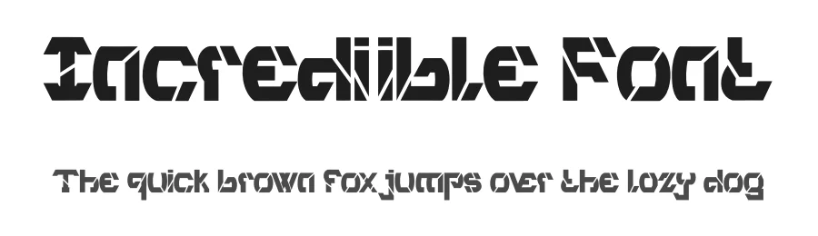 Incrediible Font by Dhabee — Decorative Font