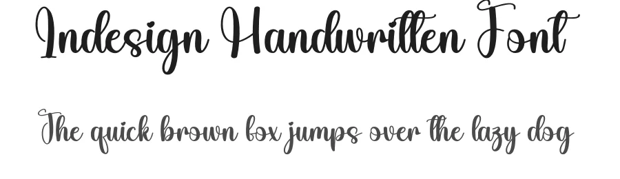 Indesign Handwritten Font by andikastudio — Script Handwritten Font