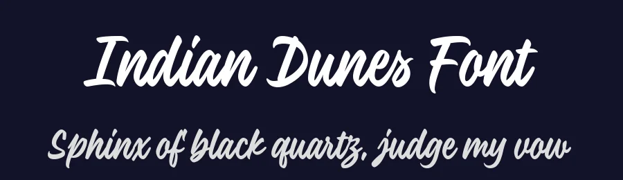Indian Dunes Font by Four Lines Std — Script Handwritten Font — thumbnail 2
