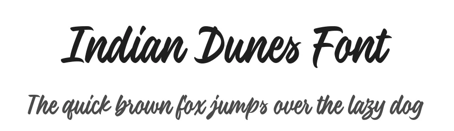 Indian Dunes Font by Four Lines Std — Script Handwritten Font