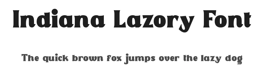 Indiana Lazory Font by noahtype — Display Font