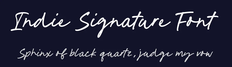 Indie Signature Font by Timur type — Script Handwritten Font — thumbnail 2