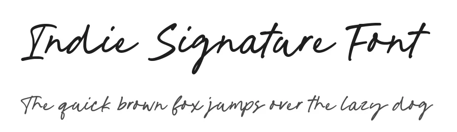 Indie Signature Font by Timur type — Script Handwritten Font