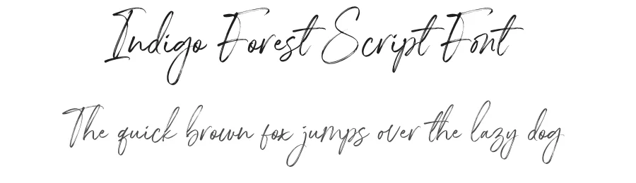 Indigo Forest Script Font by Letteralle Studio — Script Handwritten Font