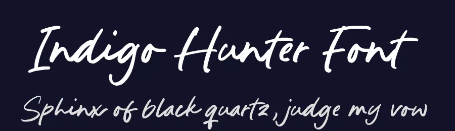 Indigo Hunter Font by Timur type — Script Handwritten Font — thumbnail 2