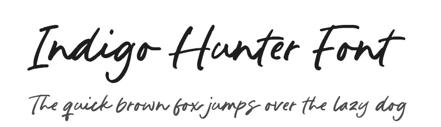 Indigo Hunter Font by Timur type — Script Handwritten Font