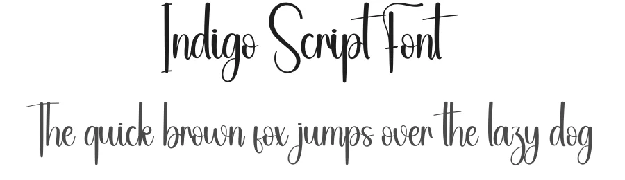 Indigo Script Font by andikastudio — Script Handwritten Font