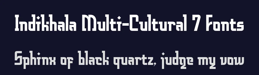 Indikhala Multi-Cultural 7 Fonts by Casloop Studio — Decorative Font — thumbnail 2