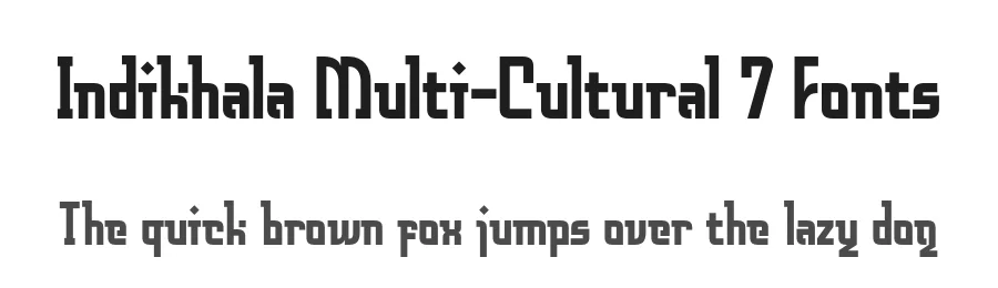 Indikhala Multi-Cultural 7 Fonts by Casloop Studio — Decorative Font