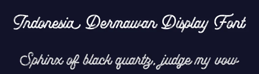 Indonesia Dermawan Display Font by hptypework — Display Font — thumbnail 2