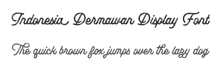 Indonesia Dermawan Display Font by hptypework — Display Font