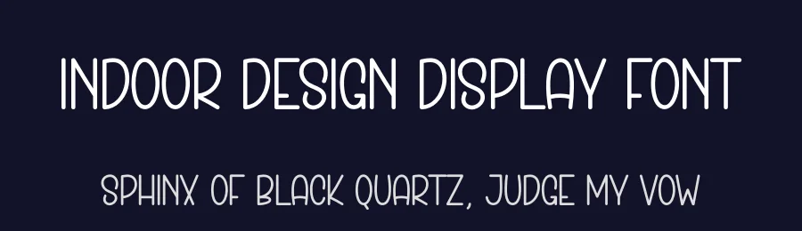 Indoor Design Display Font by andikastudio — Display Font — thumbnail 2