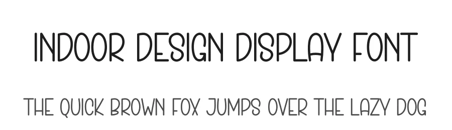 Indoor Design Display Font by andikastudio — Display Font