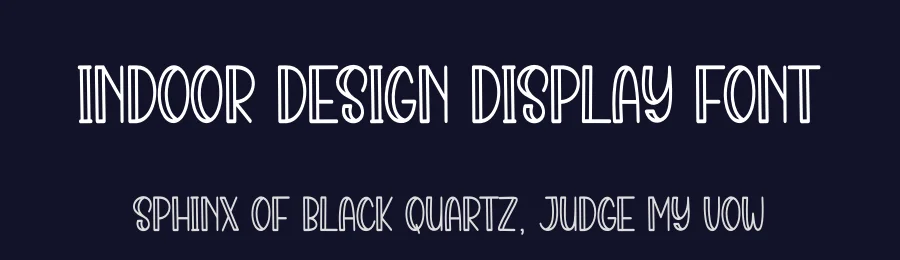 Indoor Design Display Font by creativeletter — Display Font — thumbnail 2