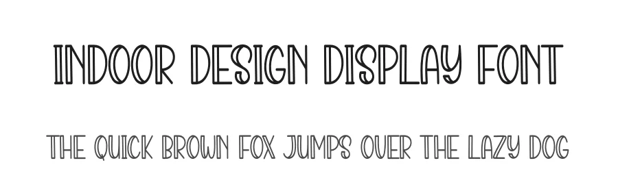 Indoor Design Display Font by creativeletter — Display Font