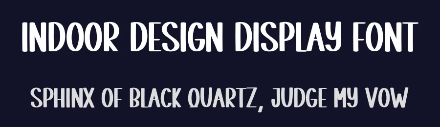 Indoor Design Display Font by creativeletter — Display Font — thumbnail 2