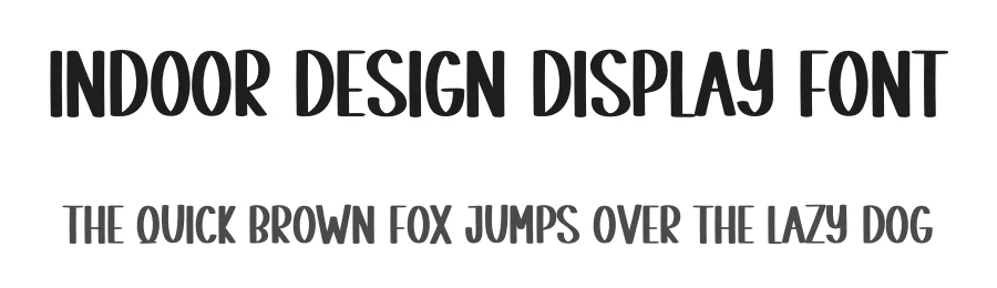 Indoor Design Display Font by creativeletter — Display Font