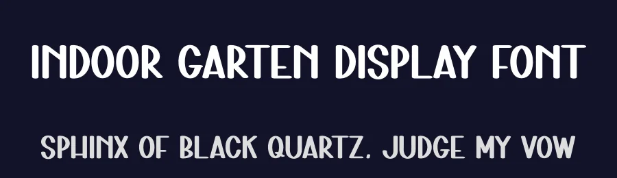 Indoor Garten Display Font by creativeletter — Display Font — thumbnail 2