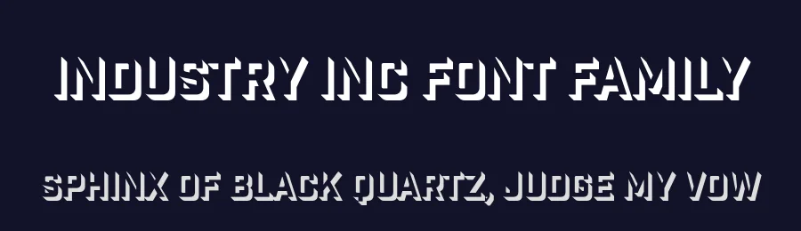 Industry Inc Font Family by Fort Foundry — Display Font — thumbnail 2