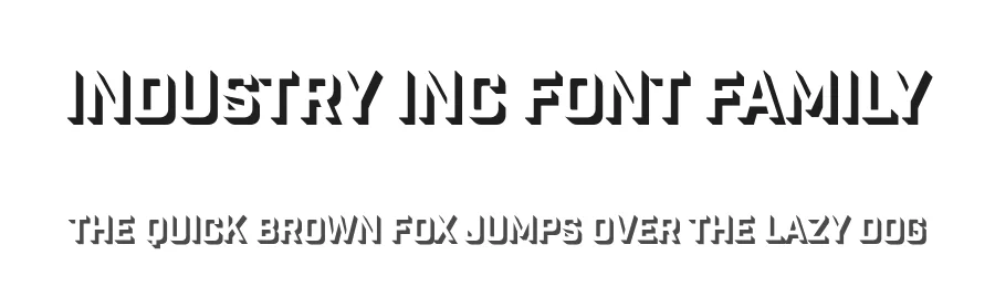 Industry Inc Font Family by Fort Foundry — Display Font