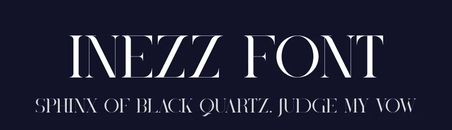Inezz Font by vpcreativeshop — Display Font — thumbnail 2