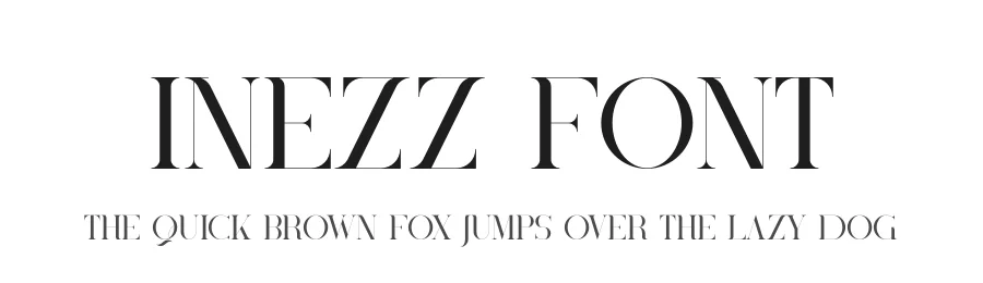 Inezz Font by vpcreativeshop — Display Font