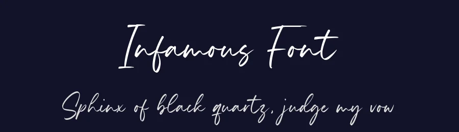 Infamous Font by balpirick — Script Handwritten Font — thumbnail 2