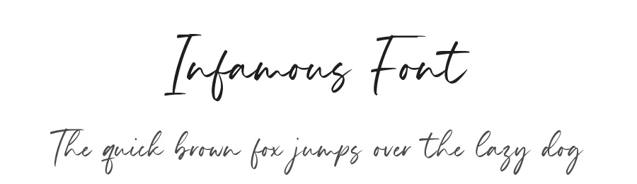 Infamous Font by balpirick — Script Handwritten Font