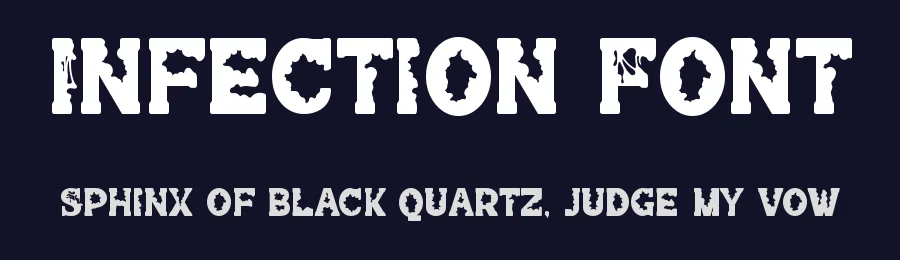 Infection Font by RoninDesign — Display Font — thumbnail 2