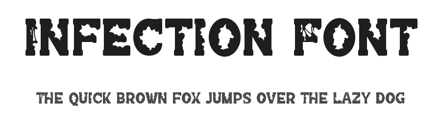 Infection Font by RoninDesign β Display Font