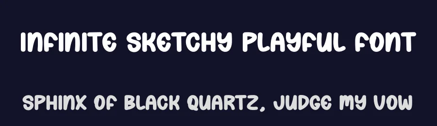 Infinite Sketchy Playful Font by andikastudio — Display Font — thumbnail 2
