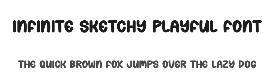 Infinite Sketchy Playful Font by andikastudio — Display Font