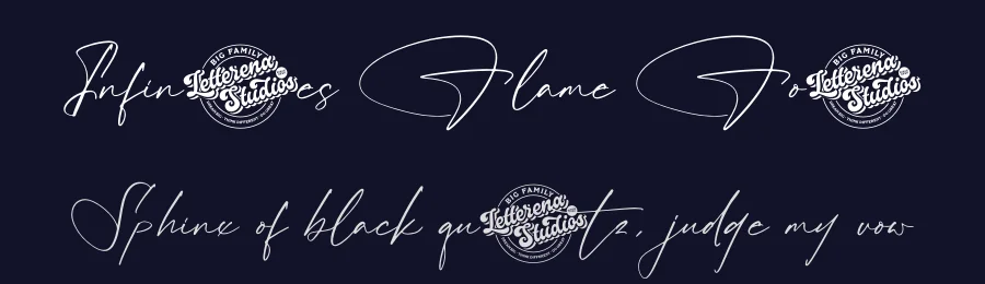 Infinites Flame Font by letterenastudios — Script Handwritten Font — thumbnail 2