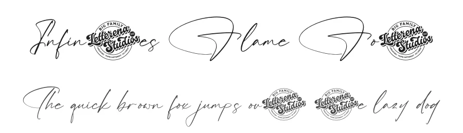 Infinites Flame Font by letterenastudios — Script Handwritten Font