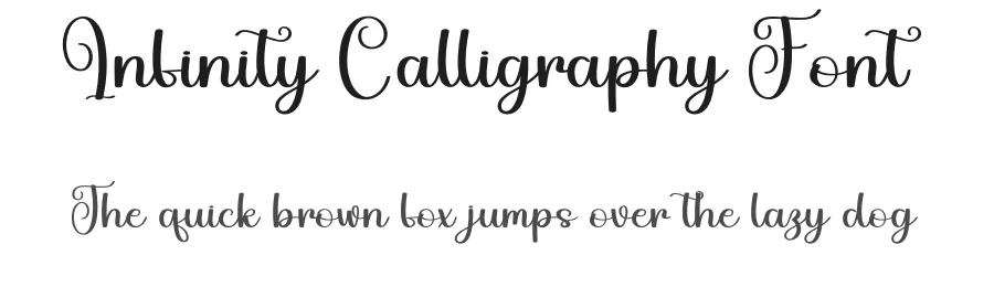 Infinity Calligraphy Font by andikastudio — Script Handwritten Font