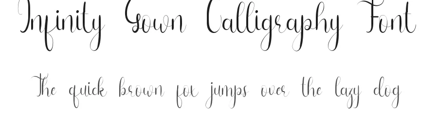 Infinity Gown Calligraphy Font by edricstudio — Script Handwritten Font