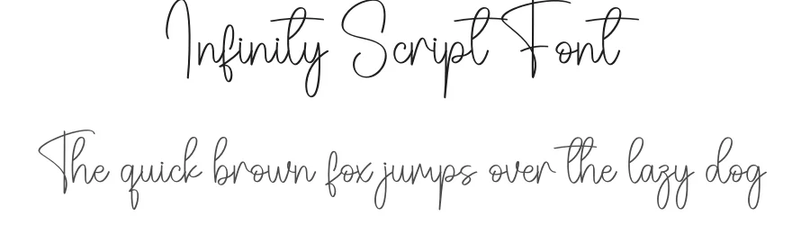 Infinity Script Font by creativeletter — Script Handwritten Font