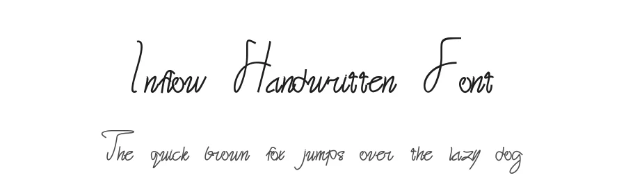 Inflow Handwritten Font by Letternesia studio — Script Handwritten Font